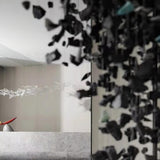 Charcoal Chandeliers W Curated Iron & Glass Chan – illuminated warm ambiance setting