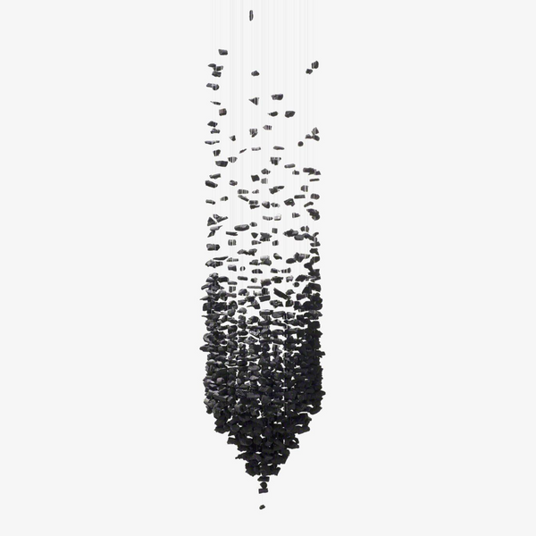 Black Stones Chandeliers Curated Iron & Glass Ch