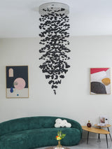 Charcoal Chandeliers M to R Curated Iron & Glass – structural canopy joint detail