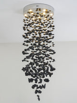 Charcoal Chandeliers M to R Curated Iron & Glass – macro detail view #1