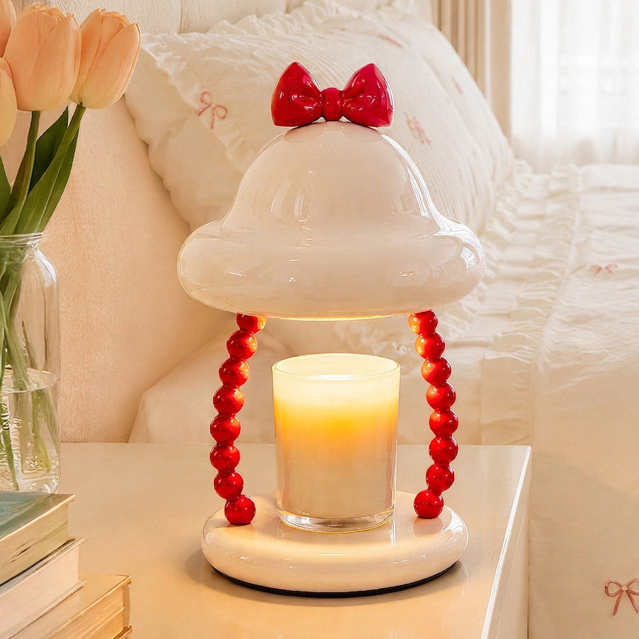 Charmora Candle Warmer Curated Finished Iron Tab – Dia 16.5cm x H 26cm  ∅ 6.5 x H 10.2 finish configuration