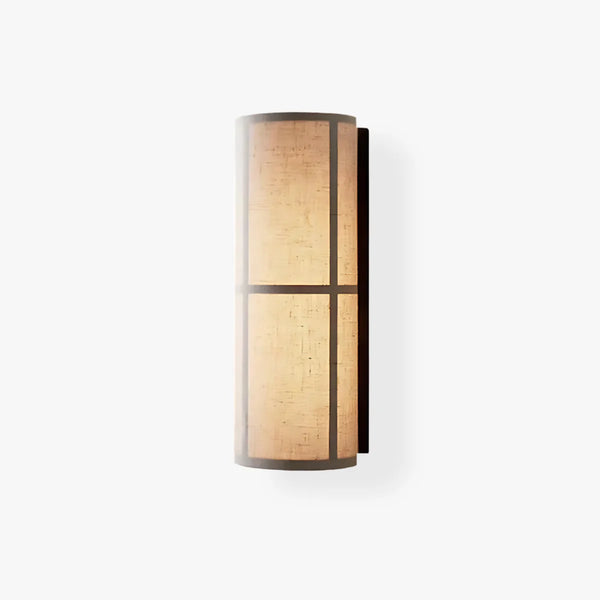 Cylindrical Linen Wall Lamp