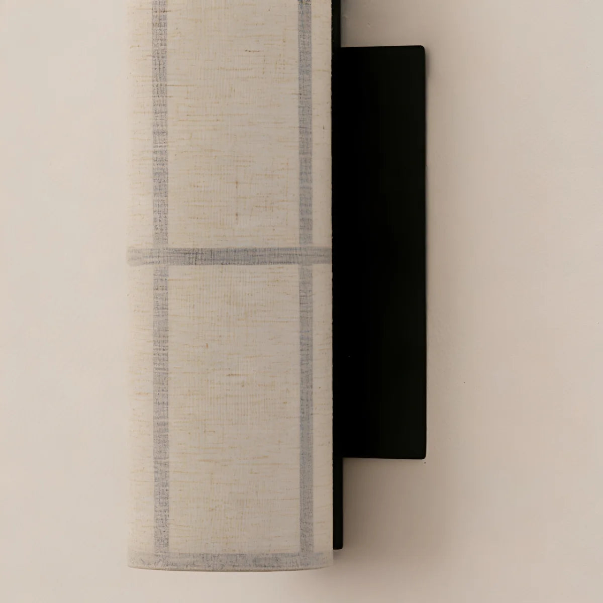 Spanish Alabaster Wall Lamp View 11 | Cylindrical Linen Fabric Wall Lamp | Wabi-Sabi Designer Sconce | JINSHE | JINSHE