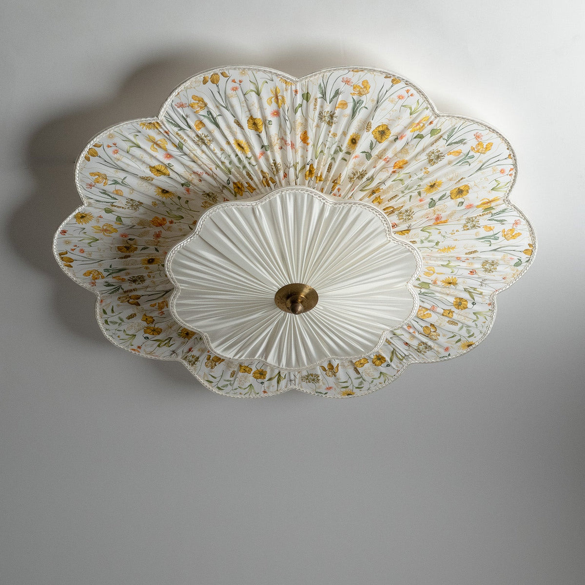 Chintrelle Curated Solid Brass Flush Mount Ceili – macro detail view #1
