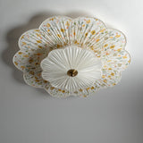 Chintrelle Curated Solid Brass Flush Mount Ceili – macro detail view #1