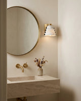 Cicero Alabaster Curated Alabaster Wall Sconce – unlit natural material contrast