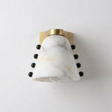 Cicero Alabaster Curated Alabaster Wall Sconce – W 14cm x H 13cm  W 5.5 x H 5.1 finish configuration
