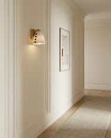 Alabaster craftsmanship detail on Cicero Alabaster Curated Alabaster Wall Sconce