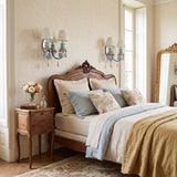 Cielora Curated Hand-Thrown Ceramic Wall Sconce – macro detail view