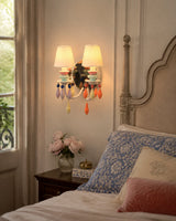 Cielora Curated Hand-Thrown Ceramic Wall Sconce – unlit natural material contrast