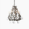 Circeo Curated Mouth-Blown Frosted Glass Chandel