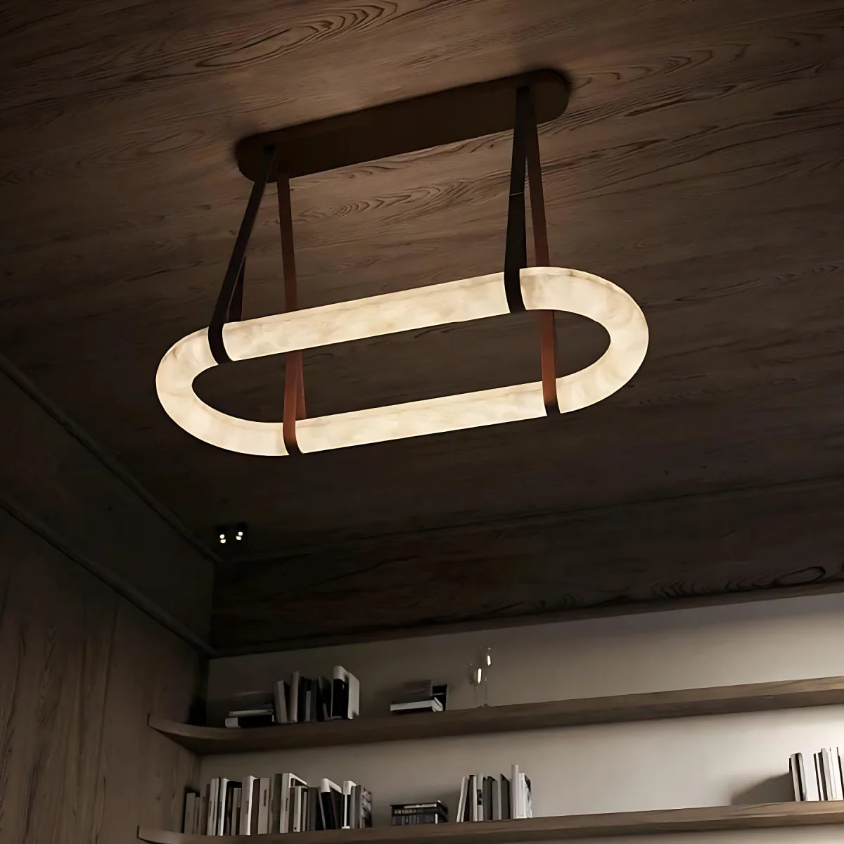 Spanish Alabaster Chandelier View 9 | Circle Chandelier | Spanish Alabaster | JINSHE | JINSHE