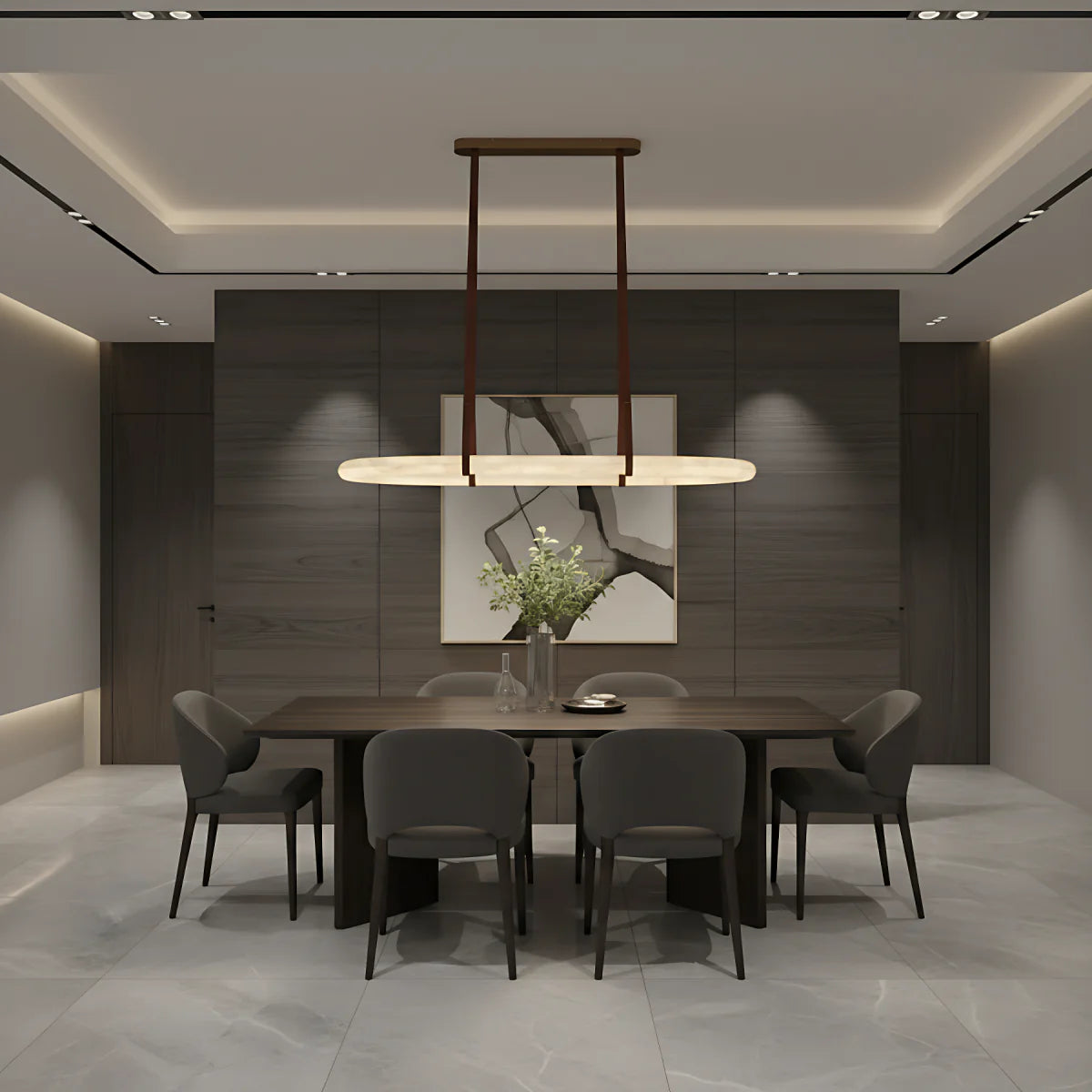 Spanish Alabaster Chandelier View 10 | Circle Chandelier | Spanish Alabaster | JINSHE | JINSHE