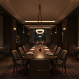 Spanish Alabaster Chandelier View 6 | Circle Chandelier | Spanish Alabaster | JINSHE | JINSHE