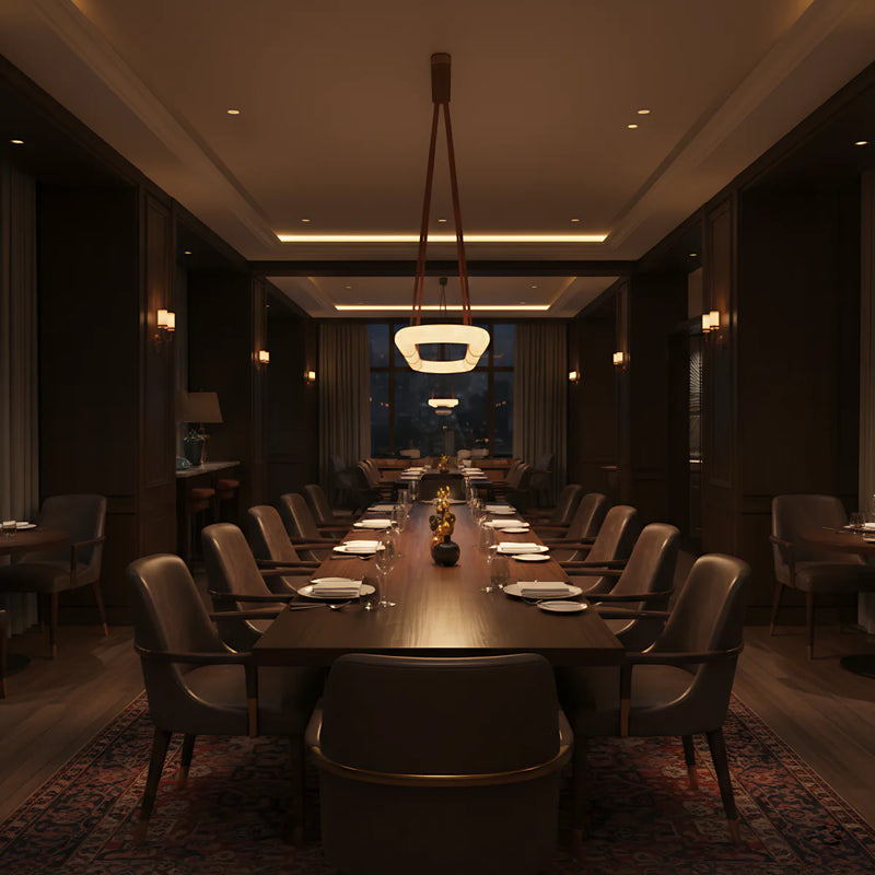 Spanish Alabaster Chandelier View 6 | Circle Chandelier | Spanish Alabaster | JINSHE | JINSHE
