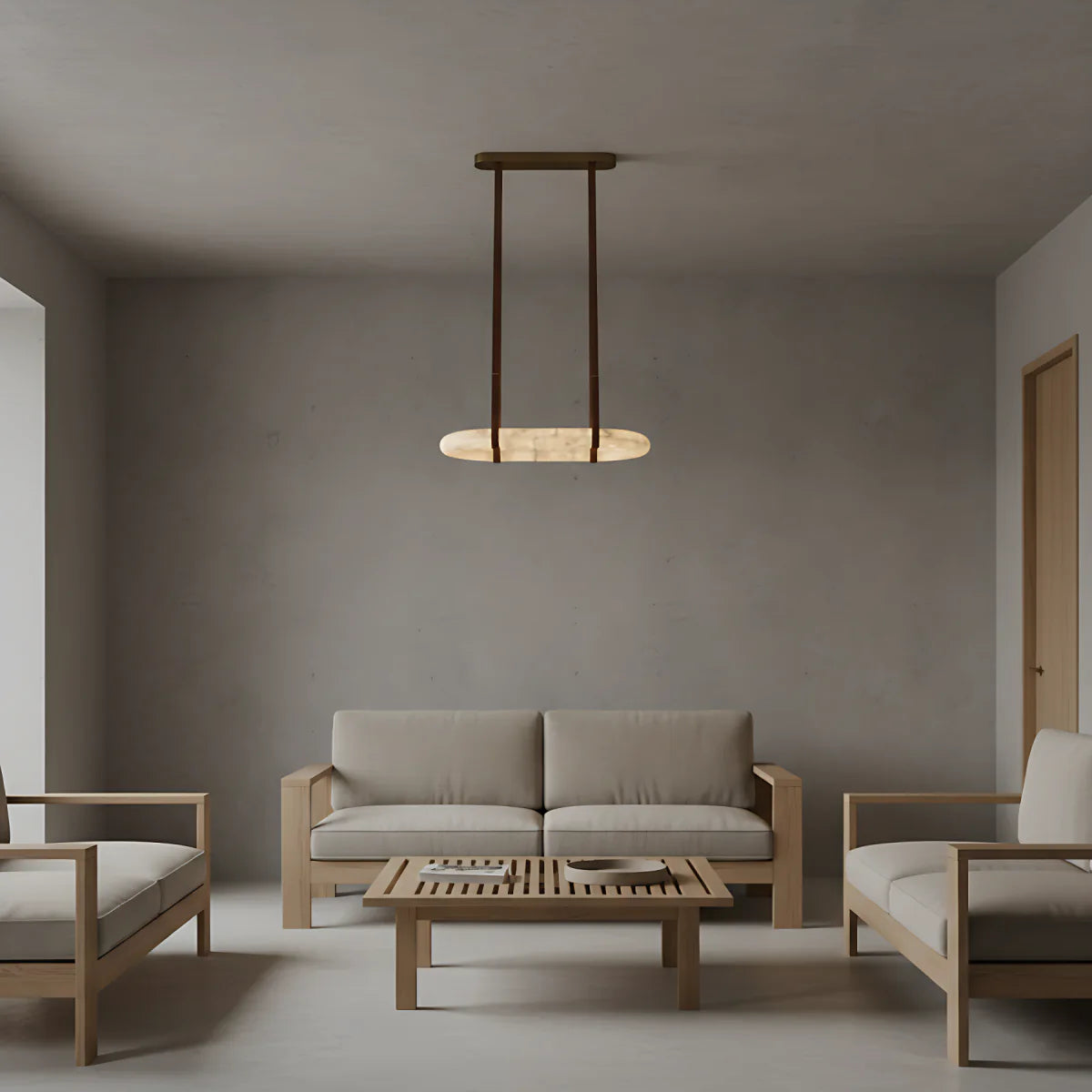 Spanish Alabaster Chandelier View 5 | Circle Chandelier | Spanish Alabaster | JINSHE | JINSHE