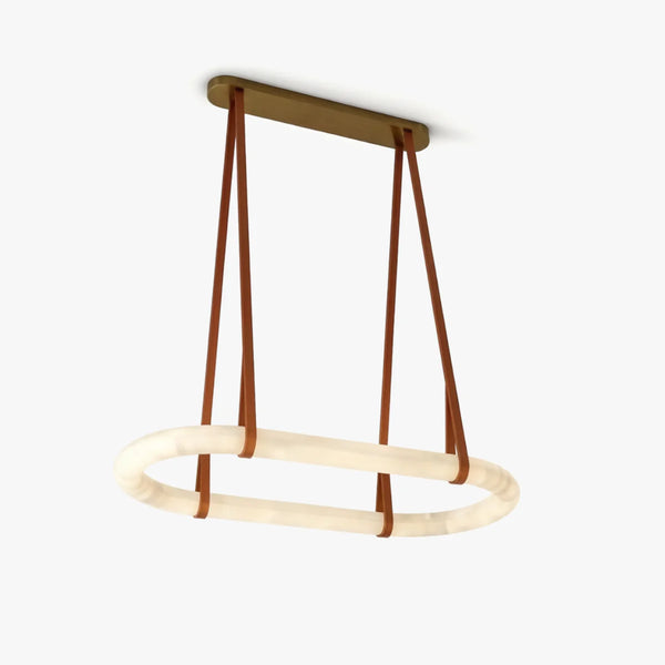 Circle Alabaster Chandelier