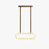 Spanish Alabaster Chandelier | Circle Round Chandelier | Spanish Alabaster | JINSHE | JINSHE