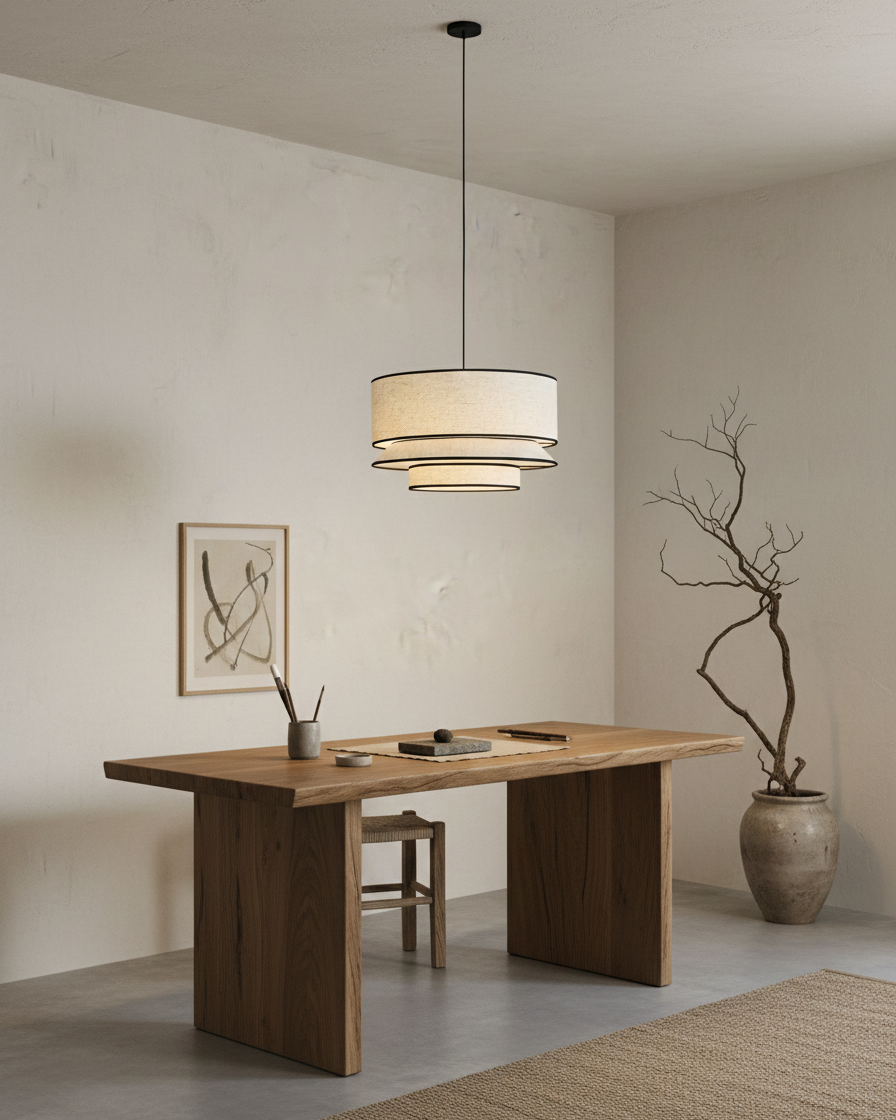 Circlune Curated Iron & Glass Pendant Light – structural canopy joint detail