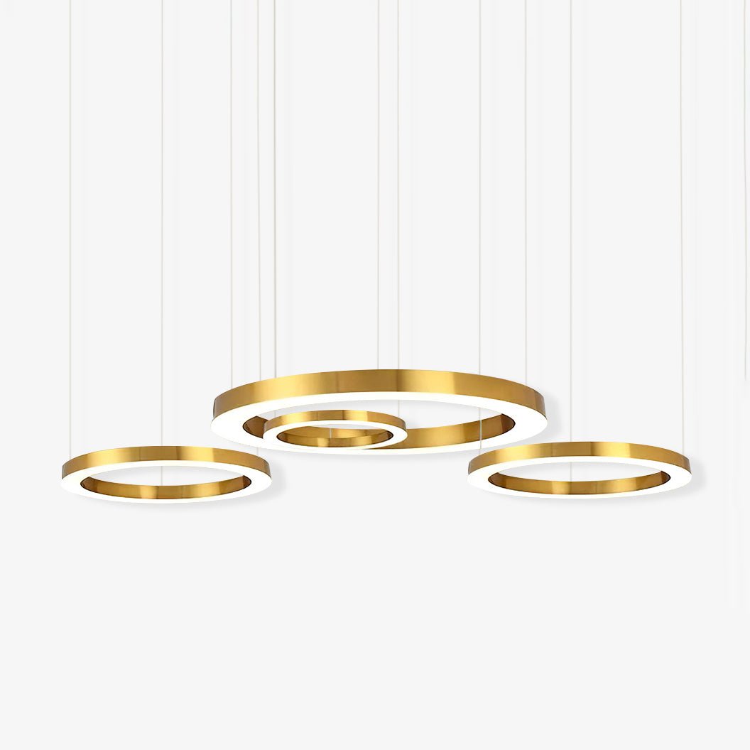 Ring LED Curated Optical Acrylic Chandelier – Optical Acrylic Chandelier