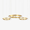 Ring LED Curated Optical Acrylic Chandelier
