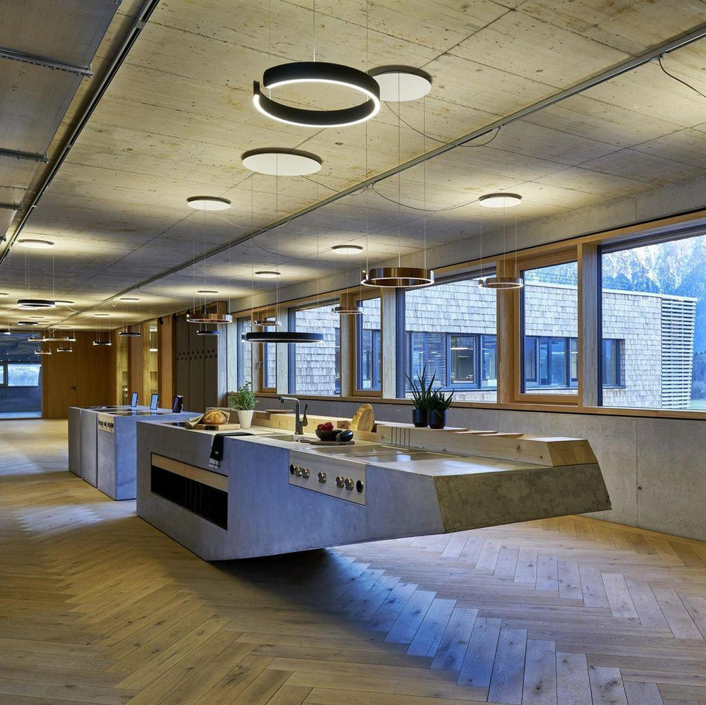 Circular Curated Iron & Glass Chandelier
