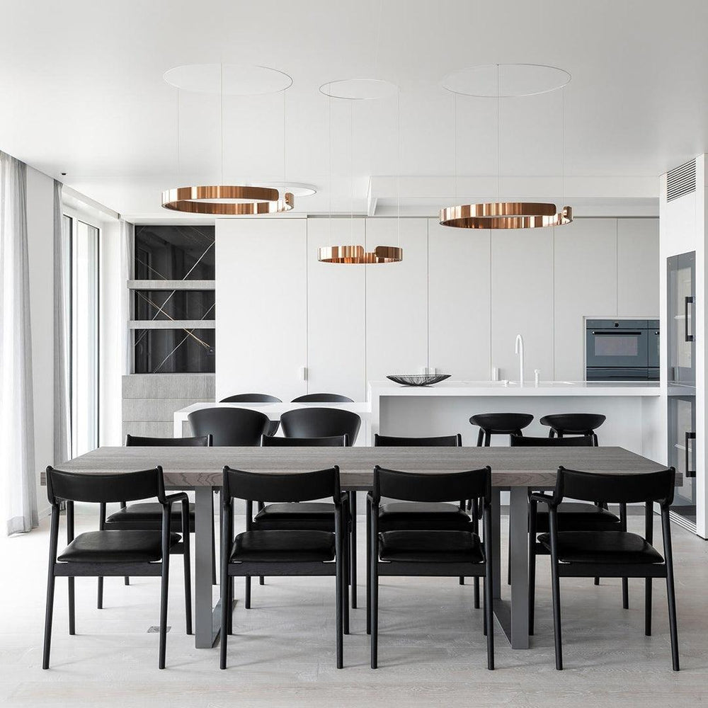 Circular Curated Iron & Glass Chandelier