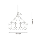 Cirelle Canopy Curated Finished Iron Pendant Lig – macro detail view