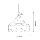 Cirelle Canopy Curated Finished Iron Pendant Lig – illuminated warm ambiance setting