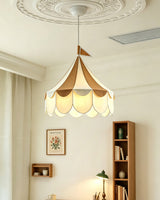 Cirelle Canopy Curated Finished Iron Pendant Lig – unlit natural material contrast