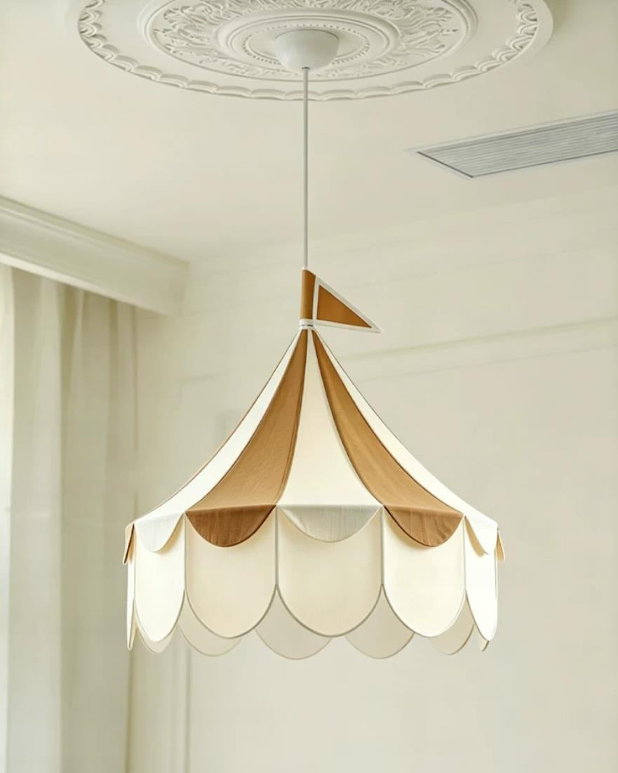 Cirelle Canopy Curated Finished Iron Pendant Lig – dimensional scale reference