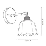 Clarette Curated Solid Brass Wall Sconce – macro detail view