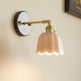 Clarette Curated Solid Brass Wall Sconce – architectural ceiling profile #1
