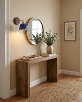 Clarette Curated Solid Brass Wall Sconce – illuminated warm ambiance setting