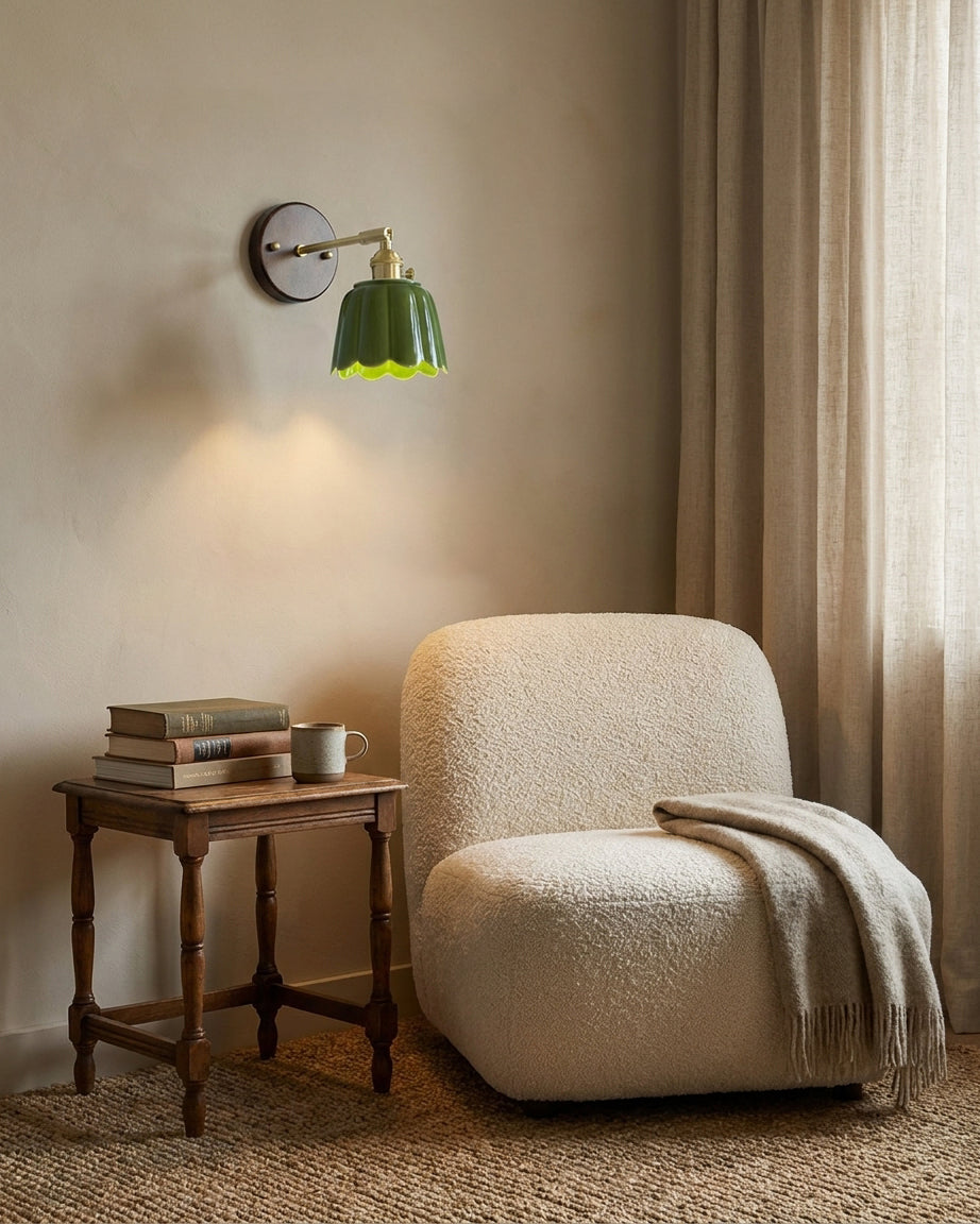 Clarette Curated Solid Brass Wall Sconce – architectural ceiling profile