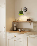 Clarette Curated Solid Brass Wall Sconce – unlit natural material contrast