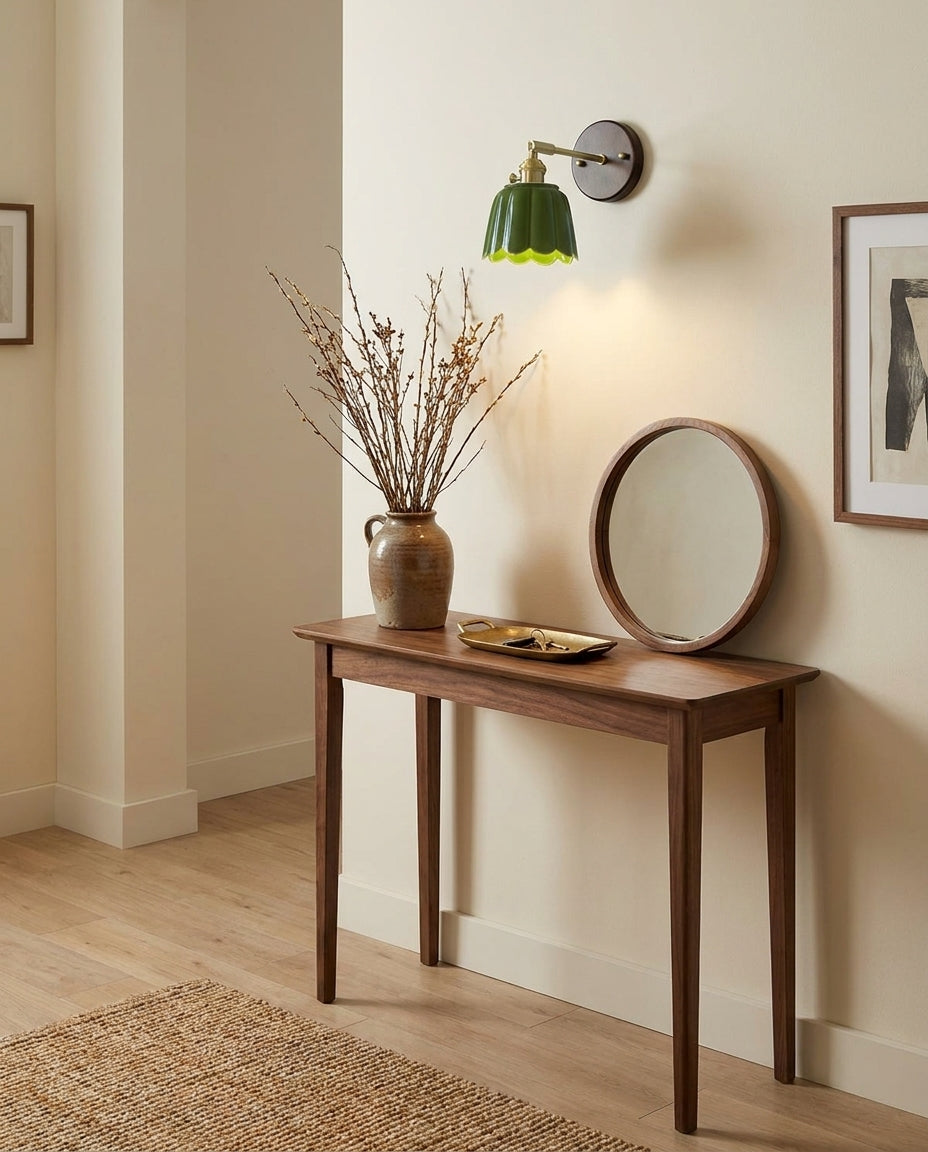 Clarette Curated Solid Brass Wall Sconce – macro detail view #1