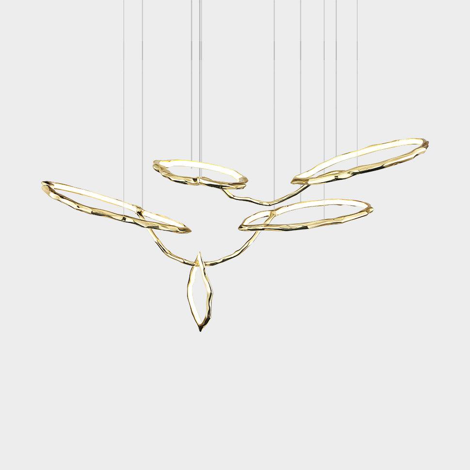 Cloud Rings Series Brass Curated Solid Brass Cha – unlit natural material contrast