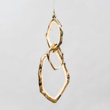 Cloud Rings Series Brass Curated Solid Brass Cha – illuminated warm ambiance setting