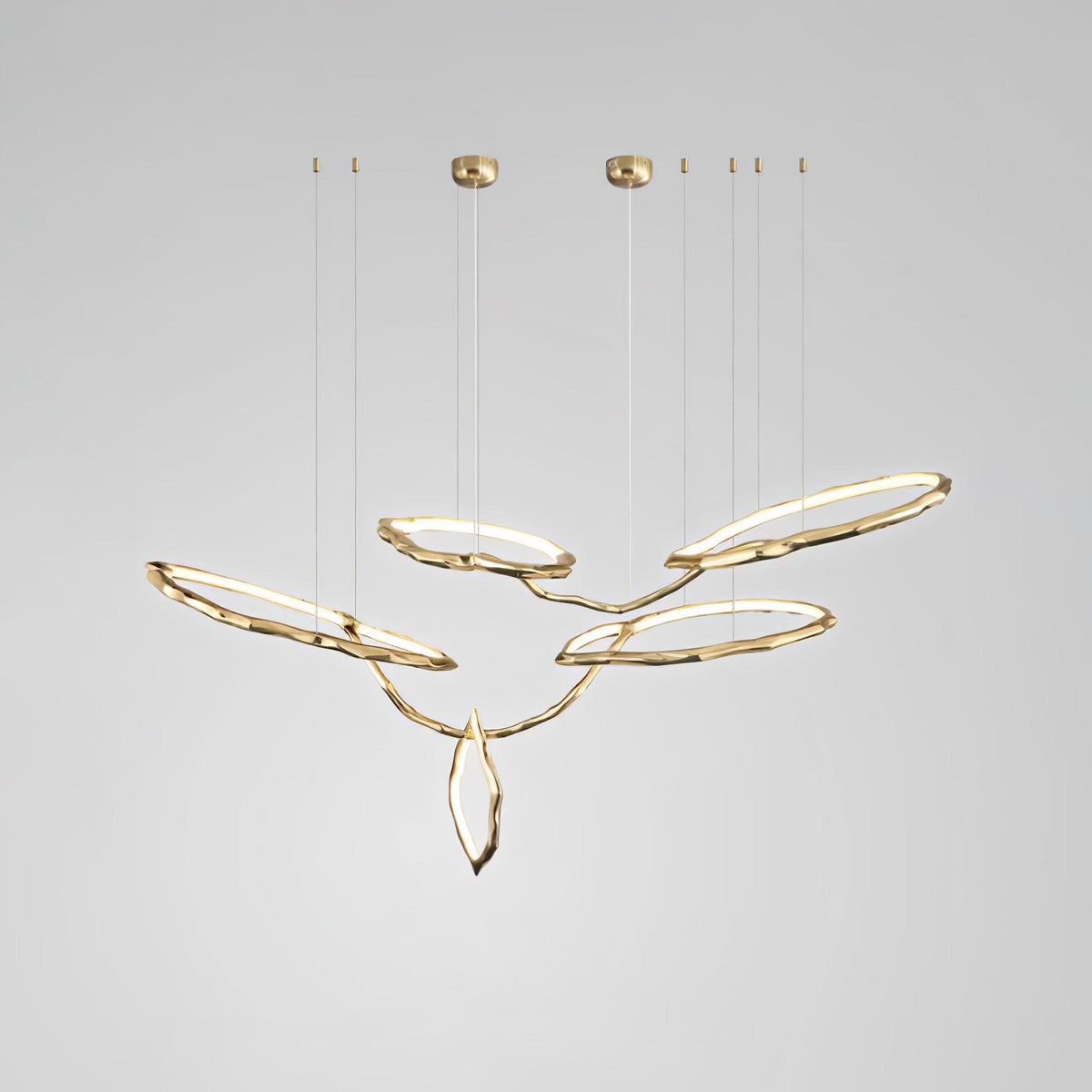 Cloud Rings Series Brass Curated Solid Brass Cha – unlit natural material contrast #1