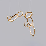 Cloud Rings Series Brass Curated Solid Brass Cha – ∅ 29.9 x W 31.9 x H 39.8 finish configuration