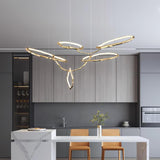 Cloud Rings Series Brass Curated Solid Brass Cha warm illuminated room view