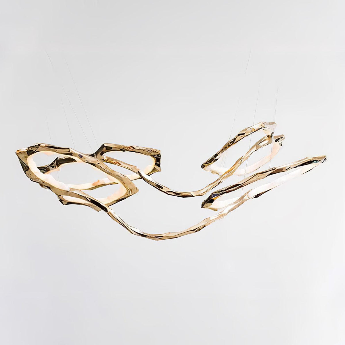 Cloud Rings Series Brass Curated Solid Brass Cha – handcrafted surface texture