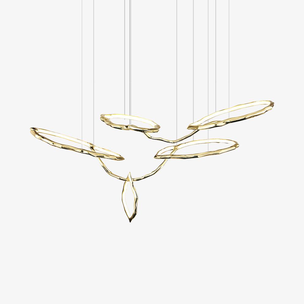 Cloud Rings Series Brass Curated Solid Brass Cha – Solid Brass Chandelier