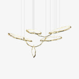 Cloud Rings Series Brass Curated Solid Brass Cha – Solid Brass Chandelier