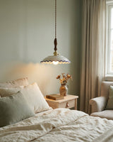 Solid Brass craftsmanship detail on Cobalisse Curated Solid Brass Pendant Light