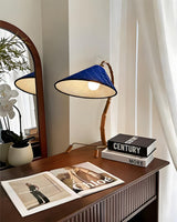 Cobalune Curated Woven Rattan Table Lamp – unlit natural material contrast