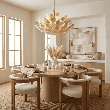 Coconut Disc Chandelier