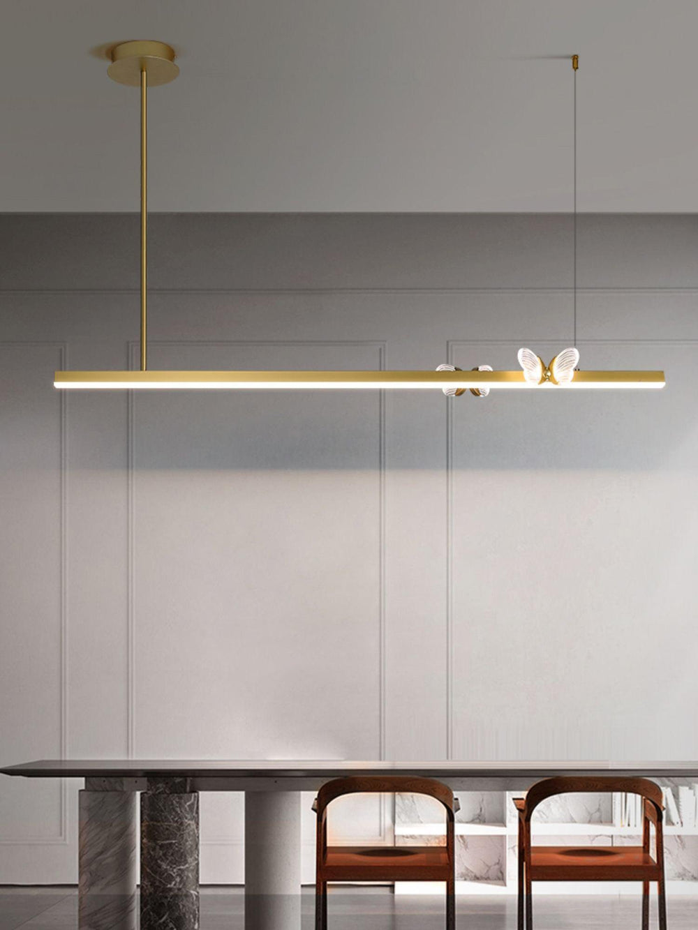 Cohen Butterfly Curated Optical Acrylic Chandeli