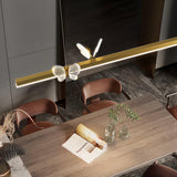 Cohen Butterfly Curated Optical Acrylic Chandeli – illuminated warm ambiance setting